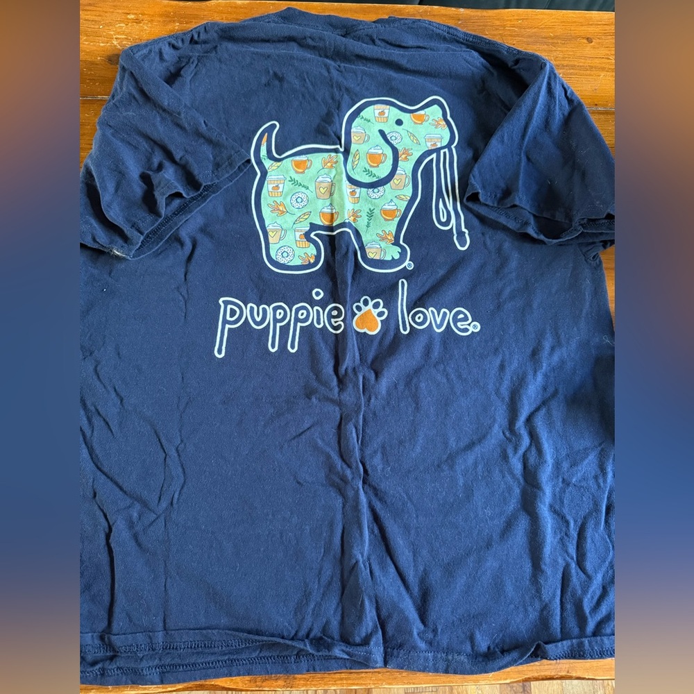 Women’s fall puppie love T-shirt